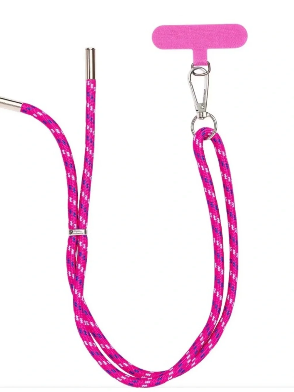 Custard London Pink Purple Rope Phone Lanyard Wristlet Strap New